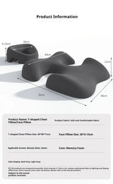 Professional Salon Facial Pillow for Face Down Massage, Ergonomic Face Cradle with Breathing Hole for Spa,Facial,Lash Extensions