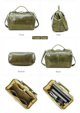 CONTACT'S Genuine Leather Top Handle Bags for Women Sling Shoulder Bags Tote Bag Handbags Metal Frame Female Bags Ladies Fashion