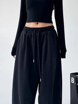 Women's High-Waist Wide-Leg Drawstring Pants