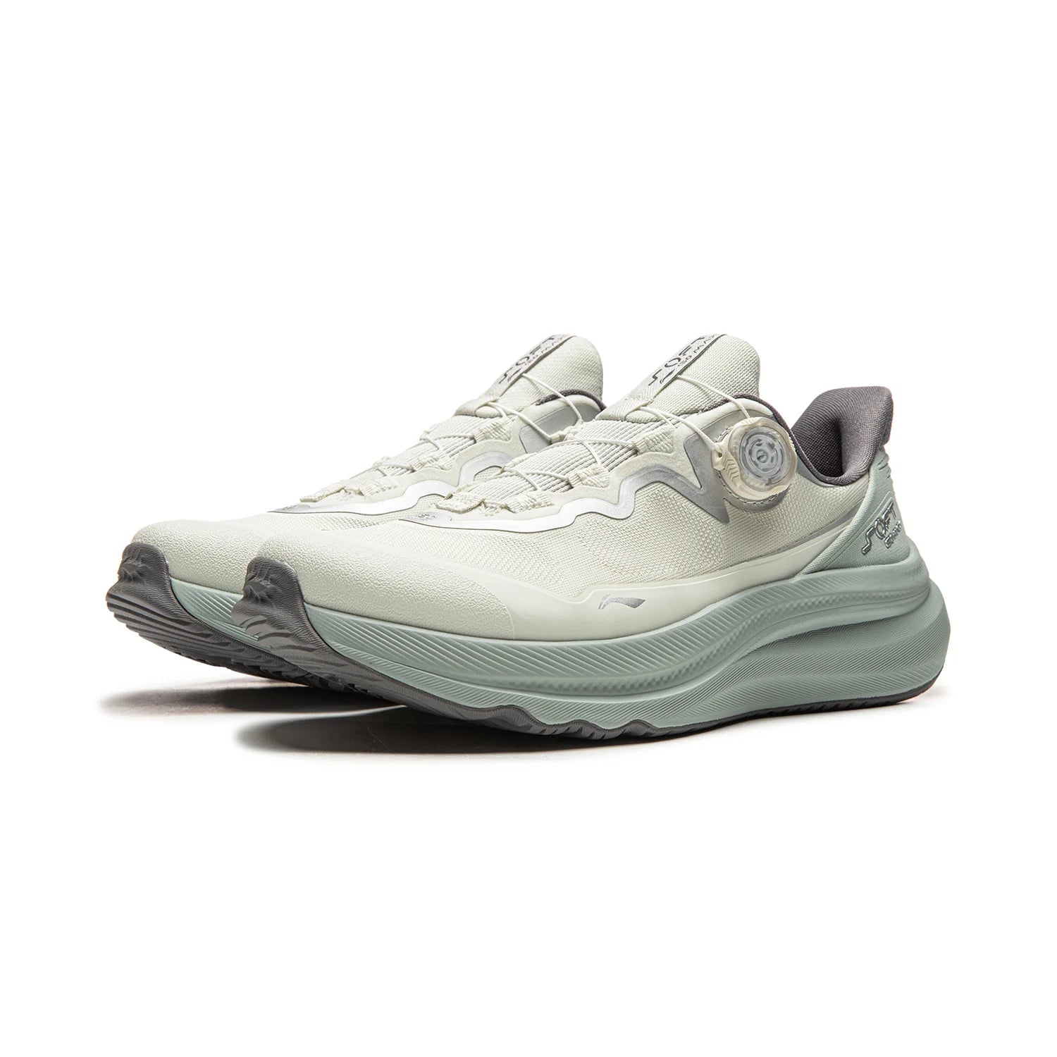 Li-Ning Unisex SOFT GO MAX 2 COMFOAM MAX Cushion Thick Heel Sports Shoes LiNing Stylish Casual Walking Sneakers AGLW131