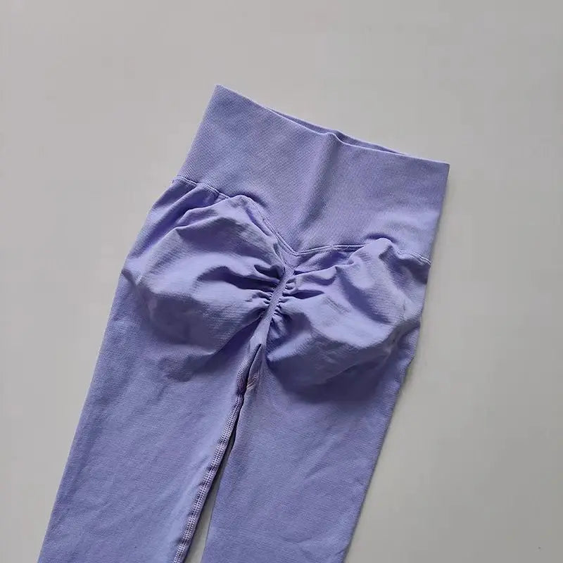 High-Waist Seamless Yoga Leggings – USA-Made Push-Up Fitness & Gym Tights