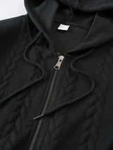 Men's Knit Zip-Up Hoodie