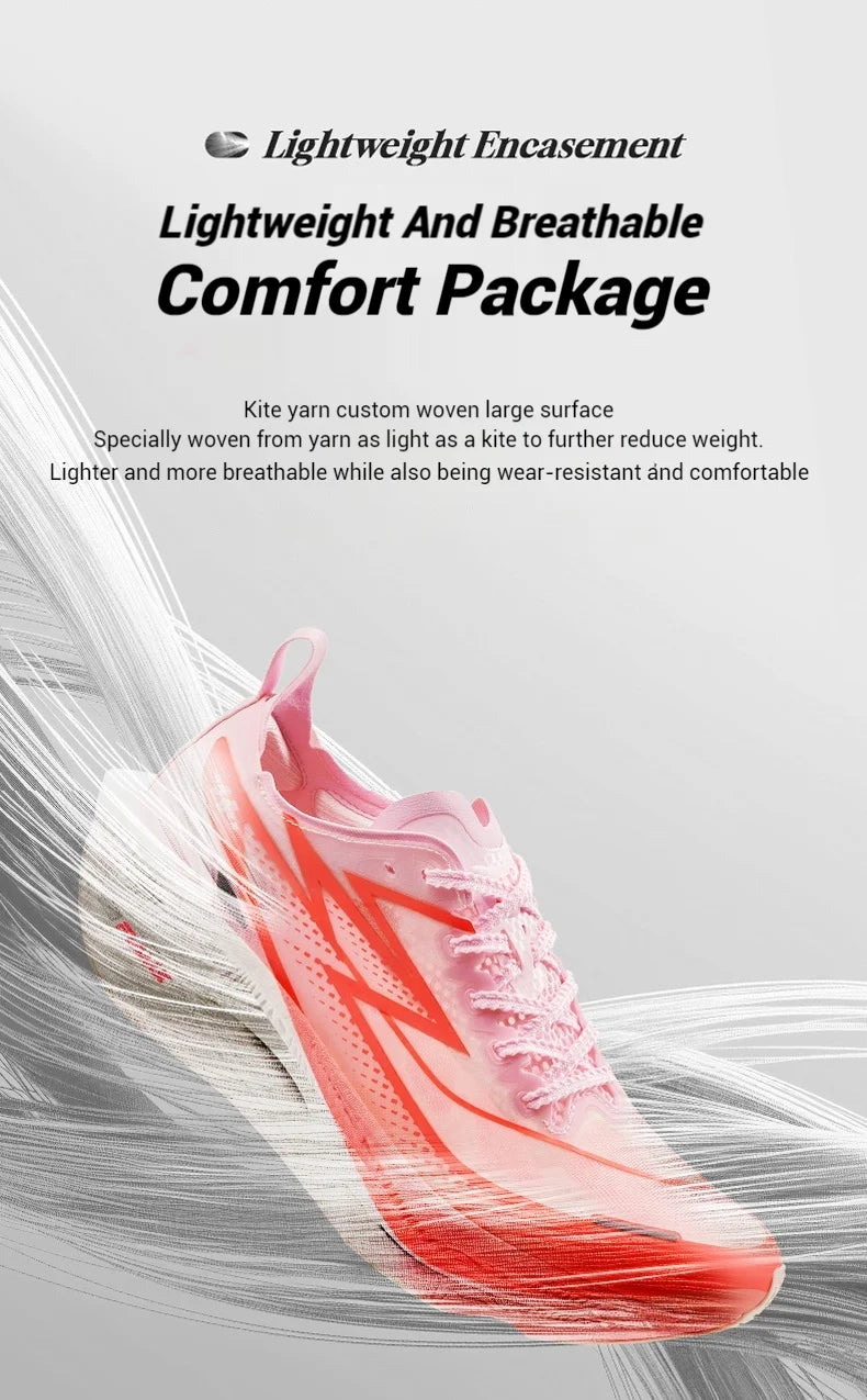361 Degrees Flame 3.5 Men Running Shoes Carbon Plate Racing Marathon Professional Cushioning Anti-slip Male Sneaker 672512215F
