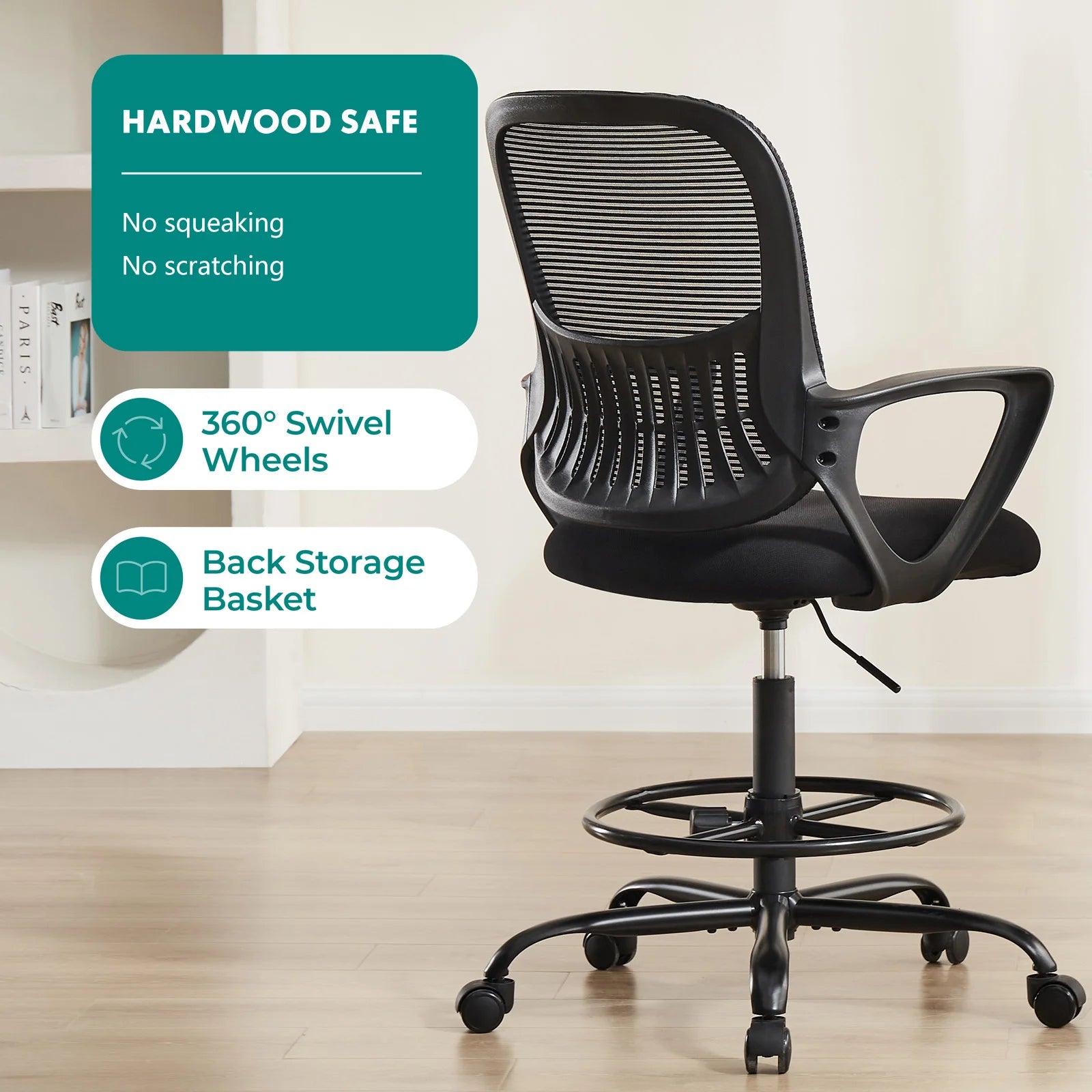 JHK Ergonomic Mesh Backrest Office Chair | Adjustable