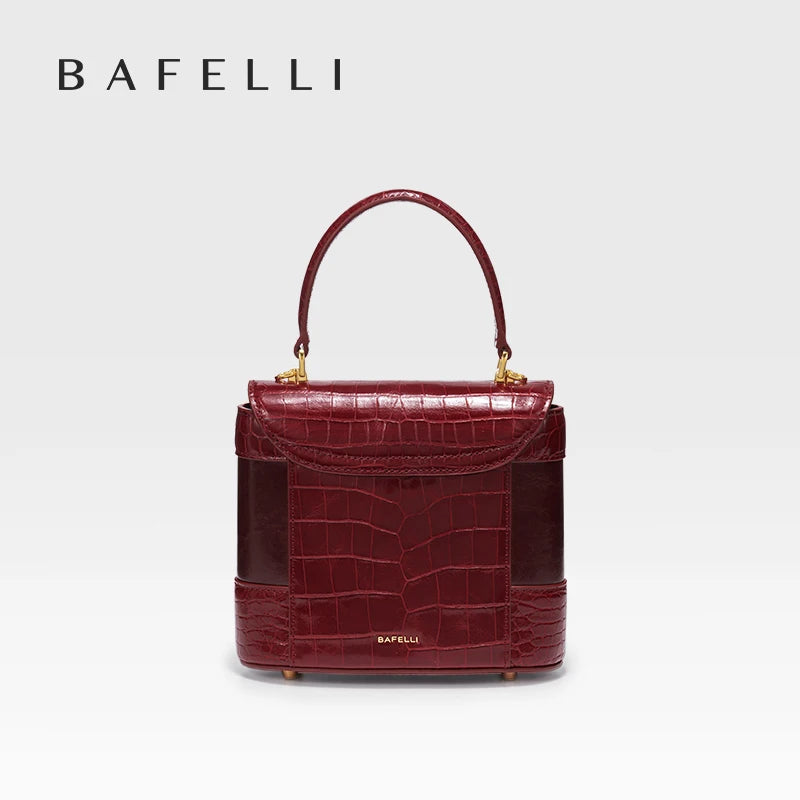 BAFELLI HANDBAG 2026 WOMEN'S NEW LEATHER PURSE EVENING DESIGNER BUCKET CAT LUXURY BRAND FASHION BUSINESS CASUAL BAGS