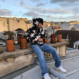 Men’s Y2K Star Print Relaxed Hoodie