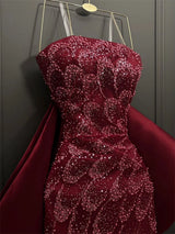 Contessa Beaded Mermaid Evening Gown | Off-Shoulder Formal Dress