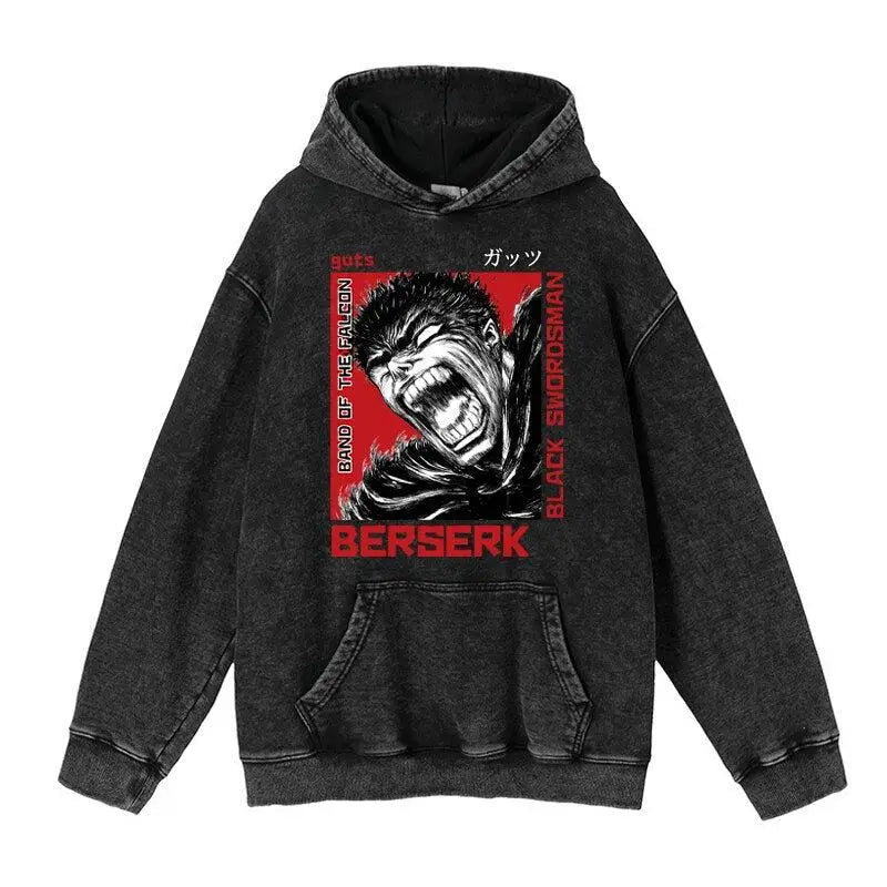 Vintage Wash Oversized Cotton Hoodie