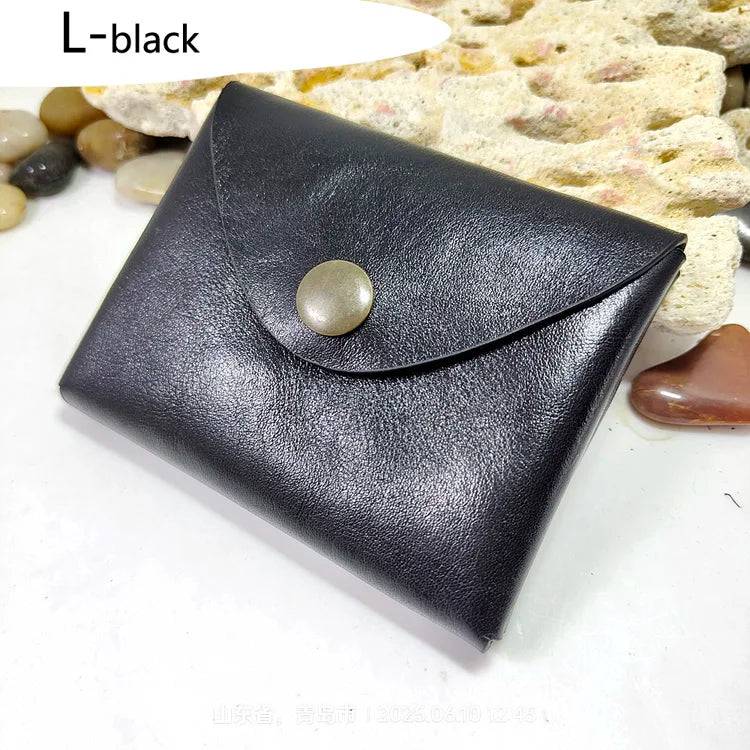 Small Waist Bag Genuine Leather Belt Pack Wallet Coin Purse Card Holder Car Key Pouch Driver's License Case Men Women 6065