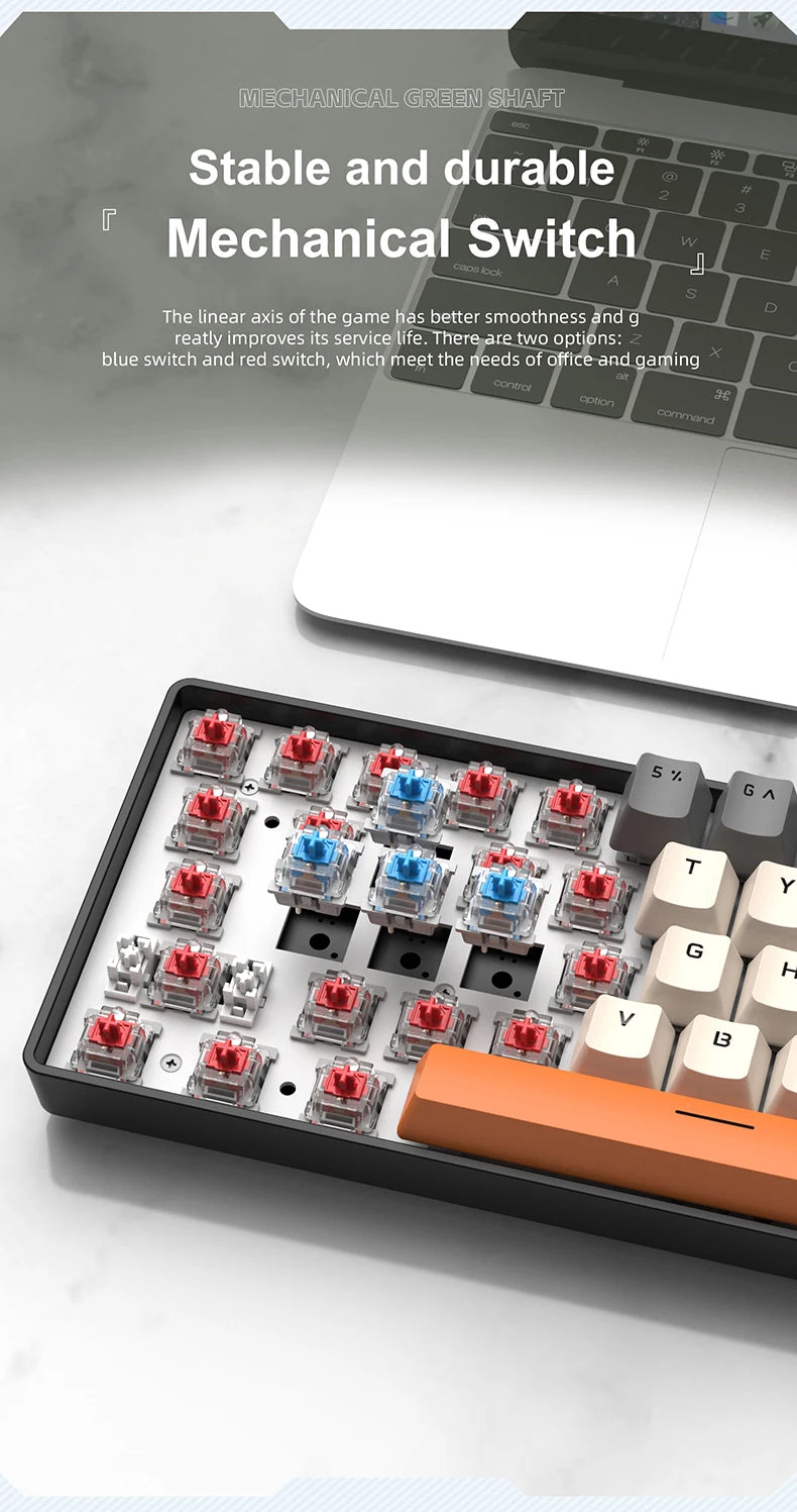 APAYADO K61 Mini Mechanical Keyboard – RGB 61-Key