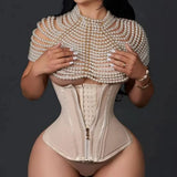 Premium Latex Waist Trainer Belt with Zipper – High Compression Body Shaper