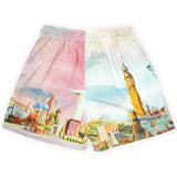 Rose Embroidered Hip Hop Shorts