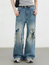 CHIC VEN Women Jeans Fashion Casual Loose High Waisted Wide Leg Denim Pants Streetwear Female Trousers Spring Autumn New 2026