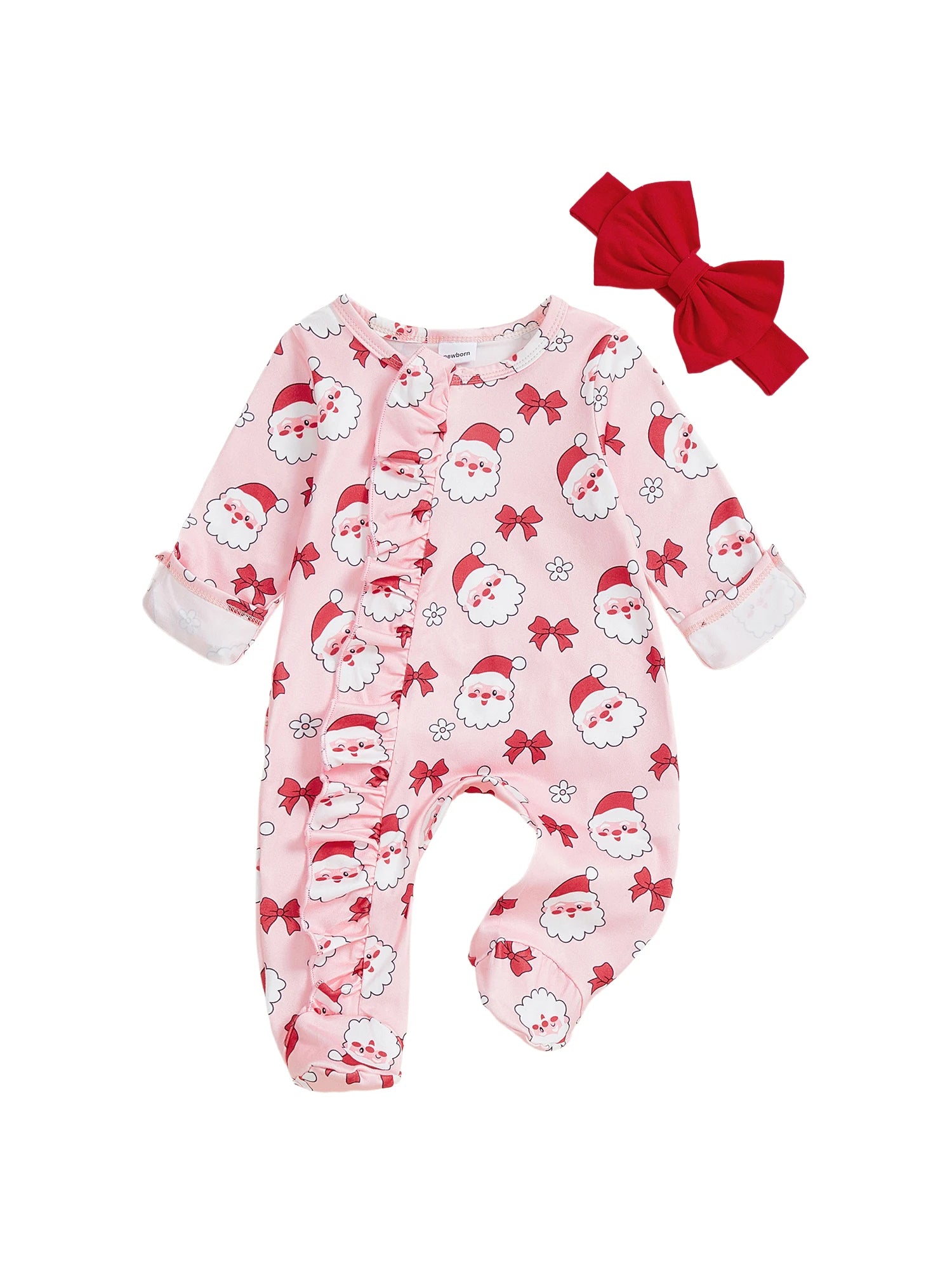 Baby Reindeer Christmas Romper Set