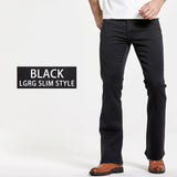 Men's Stretch Bootcut Jeans | Slim Flare Denim Trousers