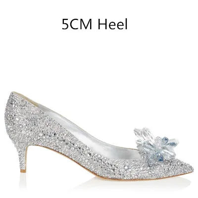 Women's Rhinestone Pointed-Toe Wedding Pumps
