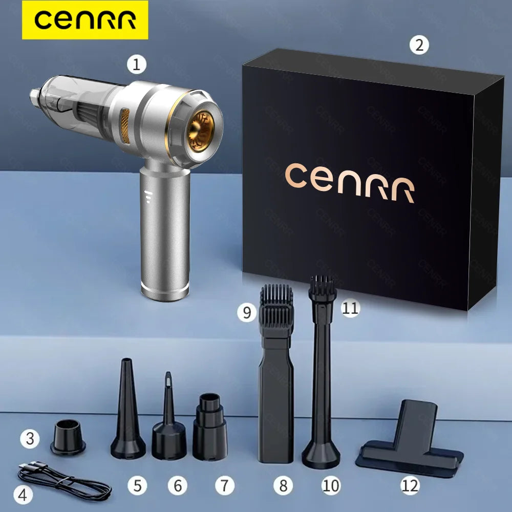 CENRR 998000PA Cordless Car Vacuum Cleaner – 3-Speed