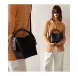 LA FESTIN Original Brand Genuine Leather Ladies Handbag Shoulder Crossbody Bag Portable Bucket Bag Female Bags Women's Bag