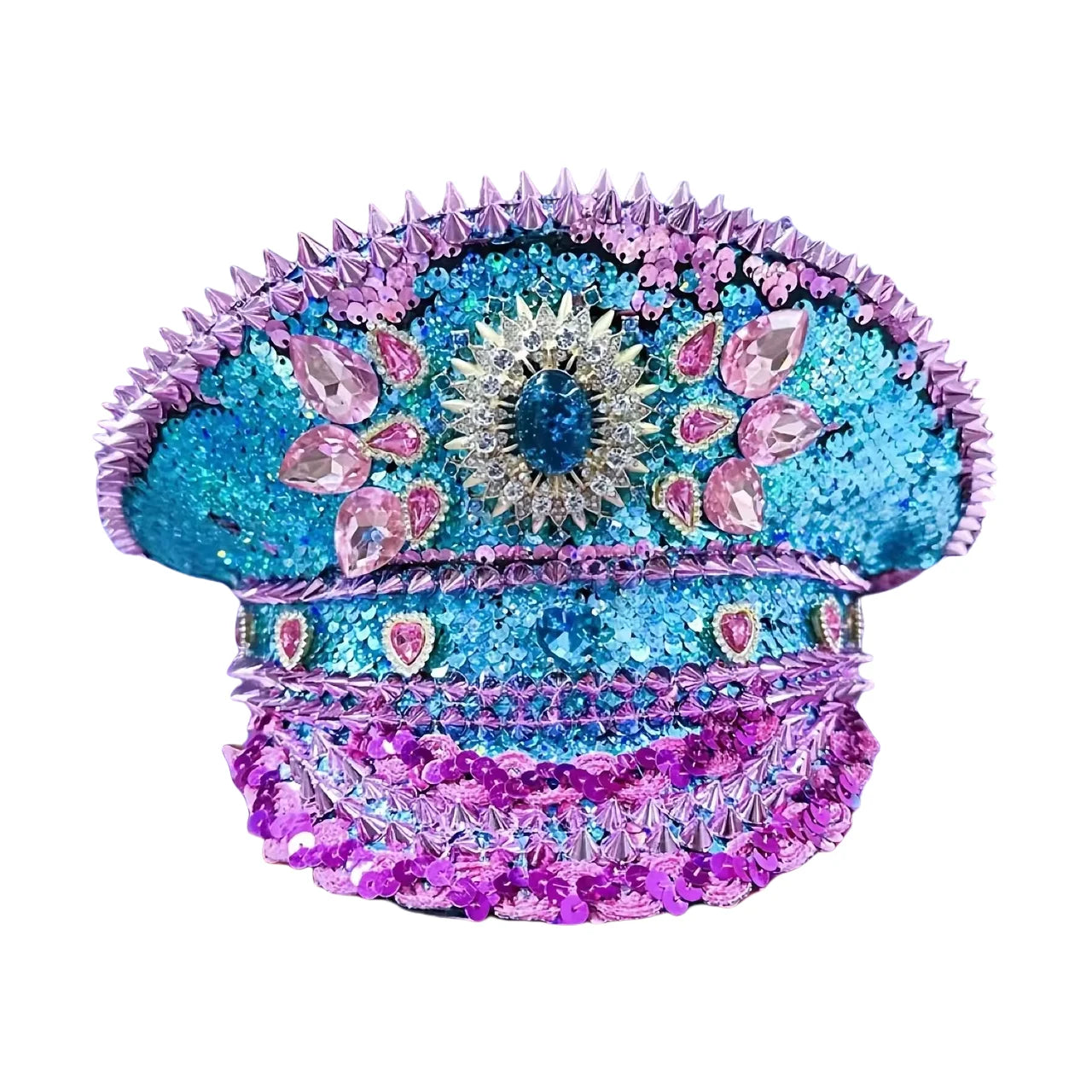 Rhinestone Captain Hat | Festival & Masquerade Cap