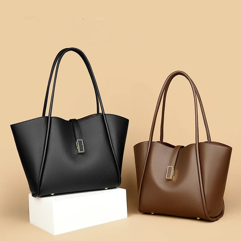 High Quality Soft Leather Shoulder Crossbody Bags For Women Large Capacity Luxury Bag Brand Designer Casual Handbag Sac A Main