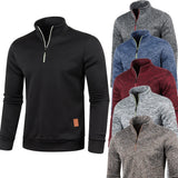 Men’s Half-Zip Stand Collar Sweatshirt