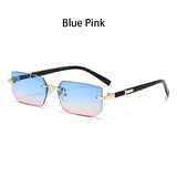 36PCS Rimless Sunglasses – Rectangle Gradient Lens