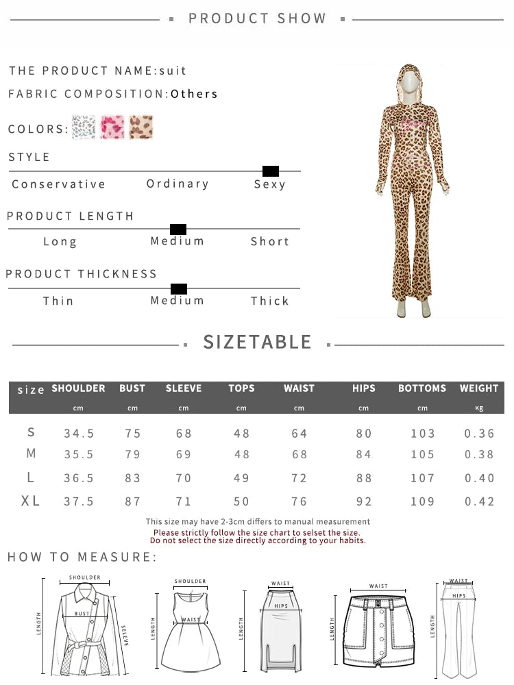 Sisterlinda Summer Release Junior Ankle-Length High Street Milk Fiber Pant Suit K24S50103 Girl Leopard Color Flare Pant Suit