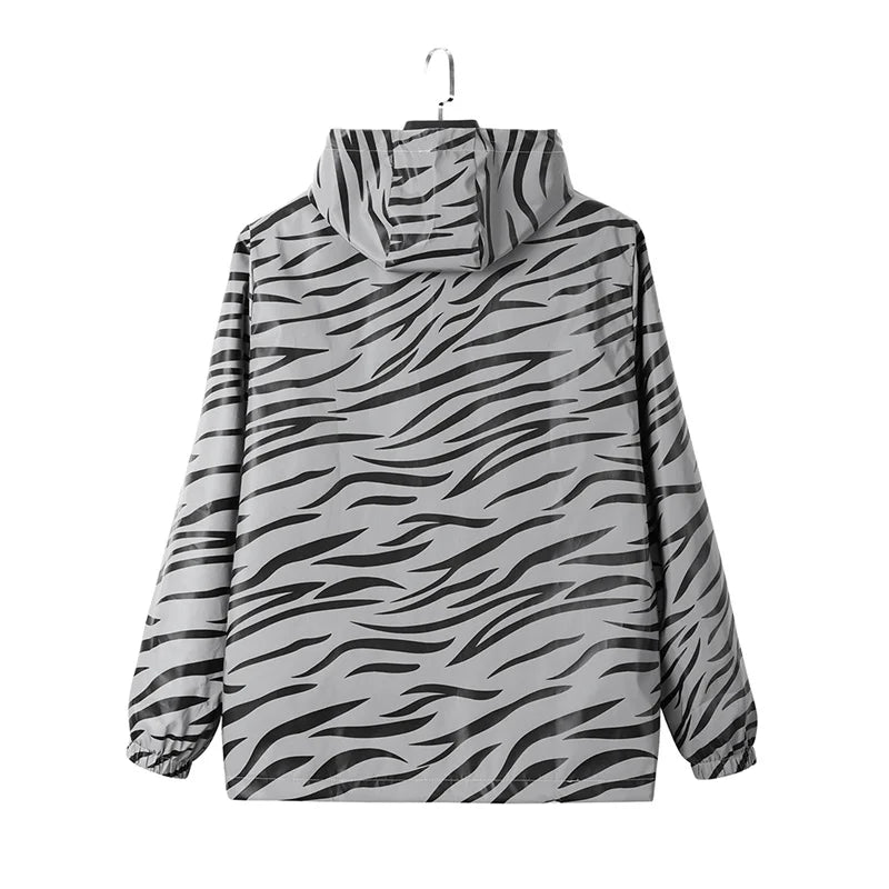 Men's Reflective Night-Shine Hooded Windbreaker