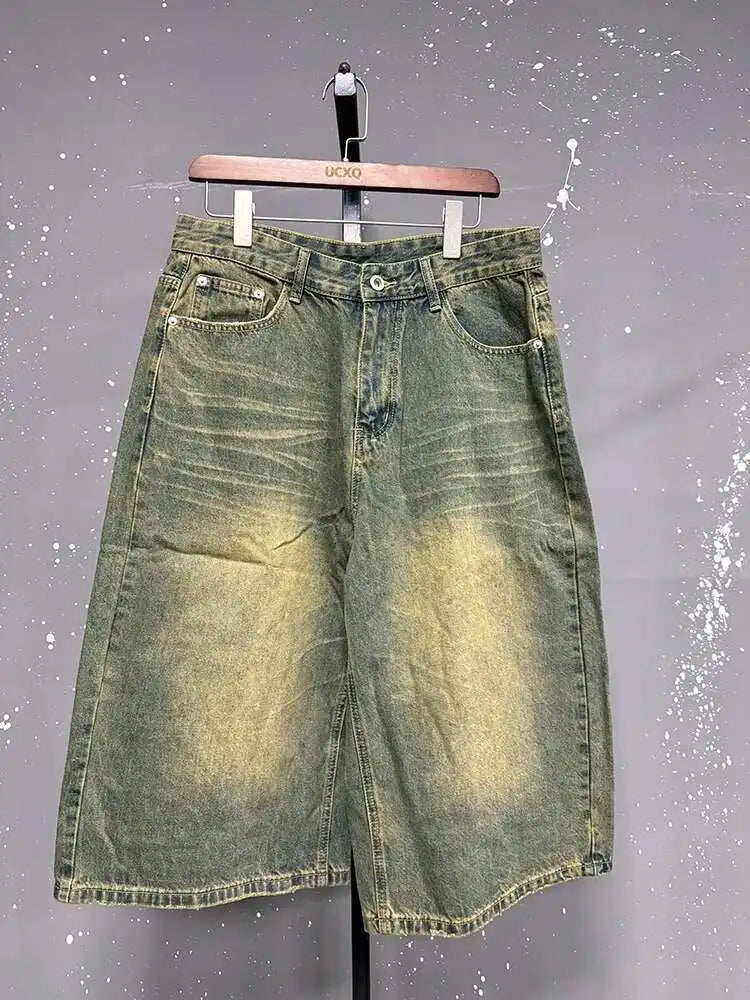 Men's Loose Straight-Leg Denim Jeans & Shorts