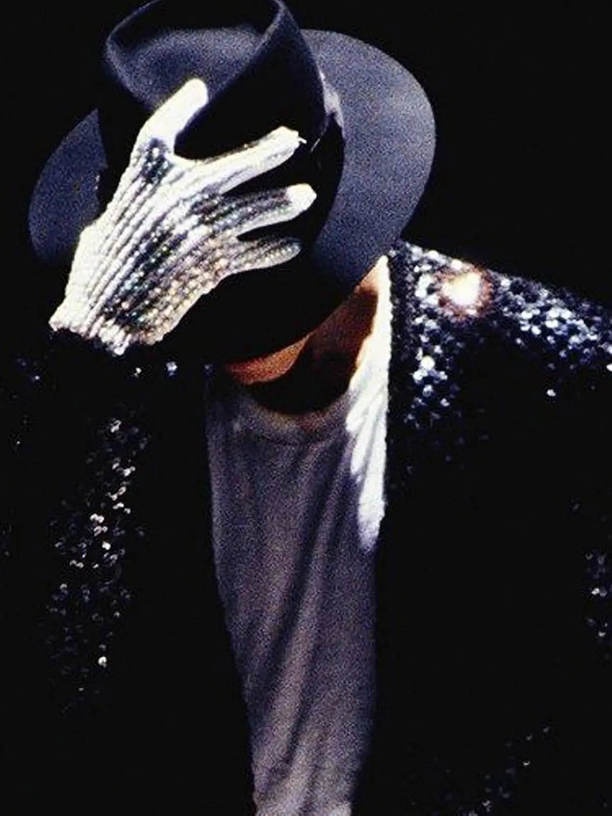 Michael Jackson Sequin Performance Jacket & Glove