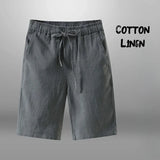 Men's Cotton Linen Drawstring Shorts