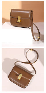 Women’s Genuine Leather Shoulder Bag 2025 Trend Brand Small Square Bags Luxury Designer Handbag Fashion Messenger BagsTofu Bags