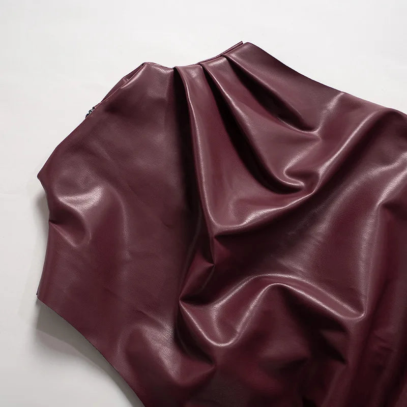Y2K Vintage PU Leather Tank Top