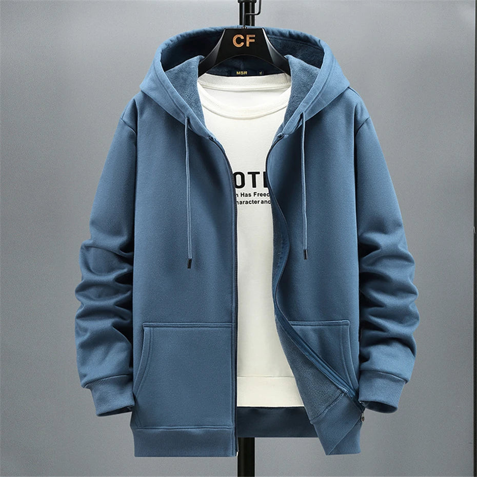 Men’s Plus Size Fleece Hoodie, Up to 12XL