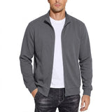 Men’s Stand-Collar Full-Zip Knit Jacket