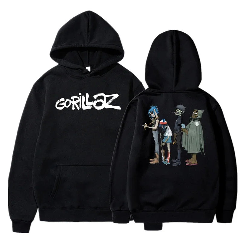 Gorillaz Graphic Hoodie with Relaxed Fit