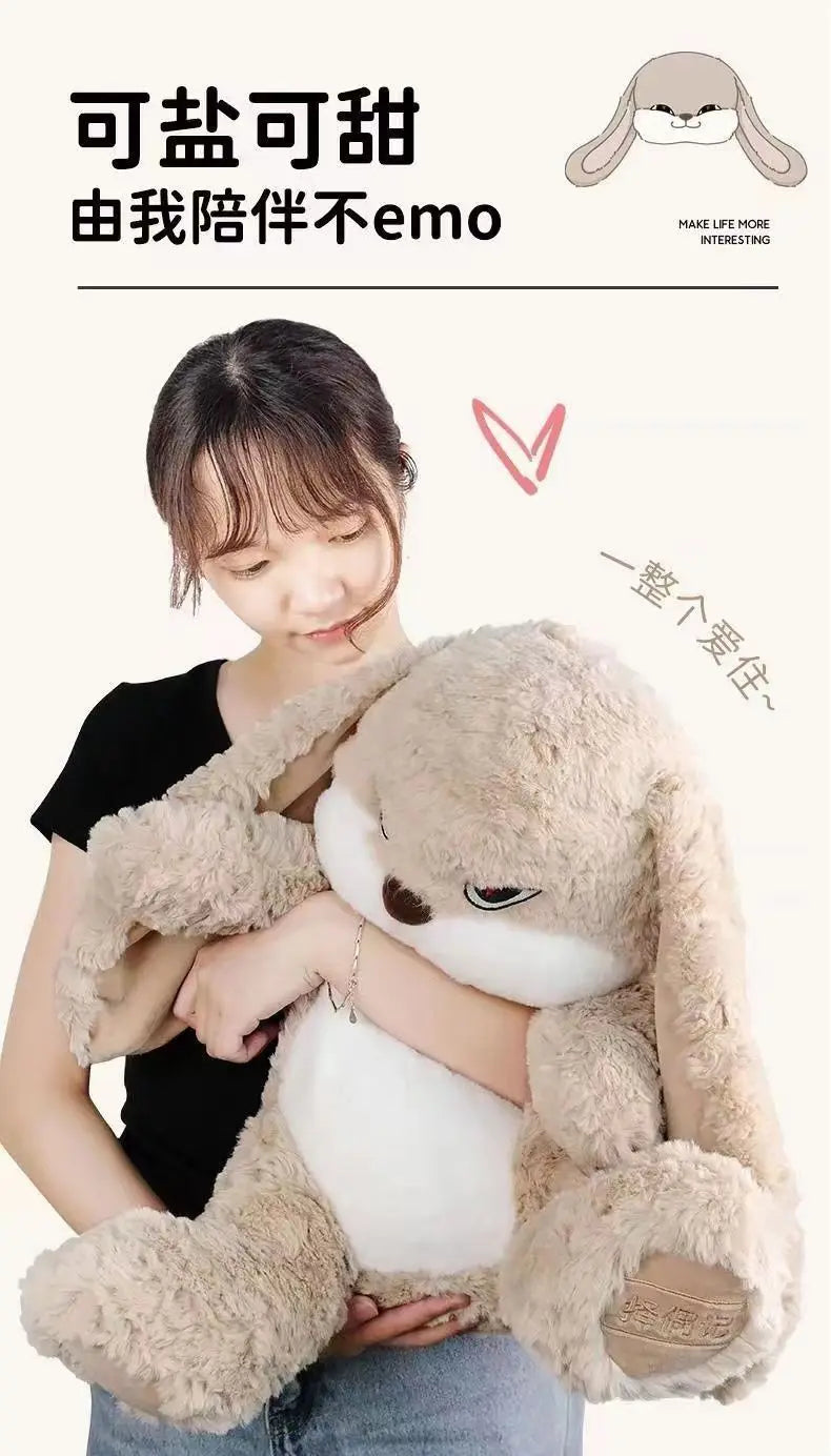 Fluffy Rabbit Plush Toy – Kawaii Stuffed Animal Doll