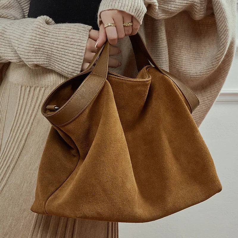 Genuine Leather Women Handbags Large Capacity Female Shoulder Crossbody Bag Fashion Cowhide Commuting Big Totes Bolsas