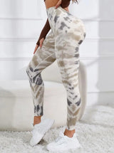 Women's 3D Tie-Dye Seamless Push-Up Leggings