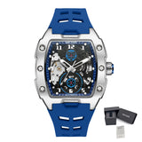 Luxury Automatic Skeleton Watch – Waterproof Silicone Sport Wristwatch