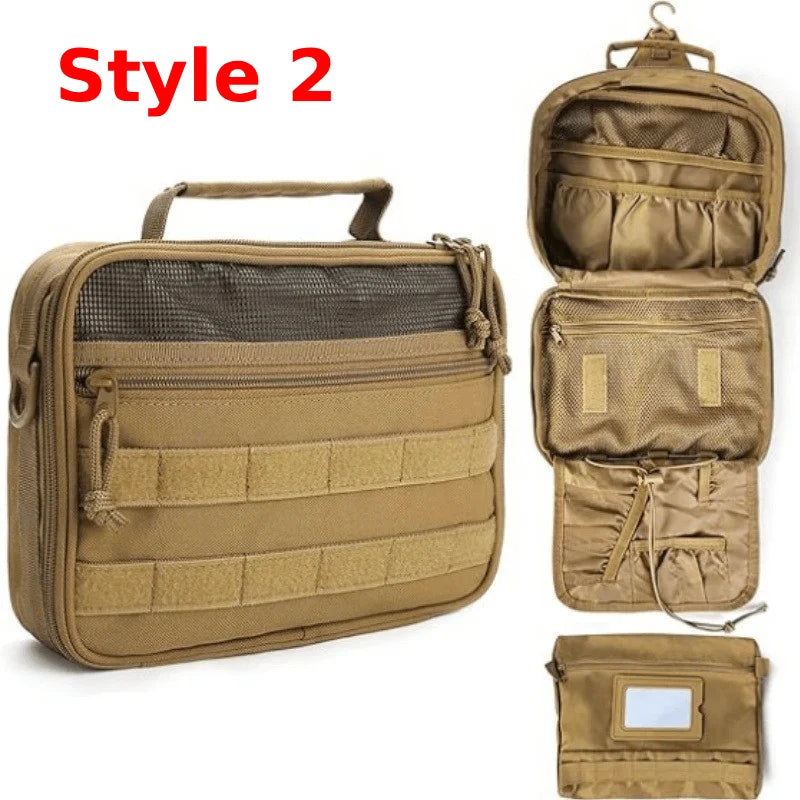 Tactical Men Toiletries Travel Bag Waterproof Organizer Women Makeup Neceser Bathroom Hook Wash Cosmetics Pouch Storage Pouch
