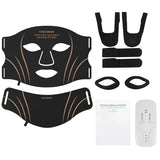 7 Colors LED Face Neck Set Mask Red Light Skin Rejuvenation Brighten Soft Silicone Facial Photon Therapy Flexible Skin Repair