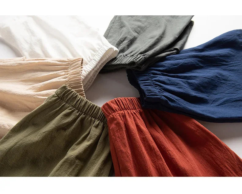 High-Waisted Linen-Style Bow Sash Shorts