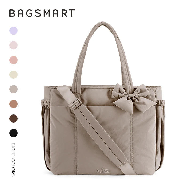 Women's Large Capacity Multi-Pocket Tote Shoulder Bag