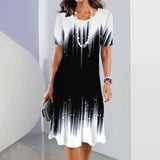 Women’s Striped Short-Sleeve Summer Dress