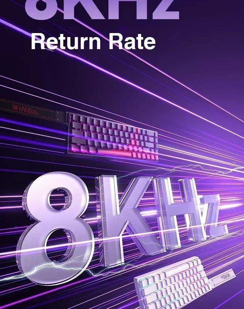 AULA WIN60 WIN68 HE Magnetic Keyboards Esports Rapid Trigger 8K Return RGB Hotswap Wired Gaming Mechanical Keyboard for Pc Gamer