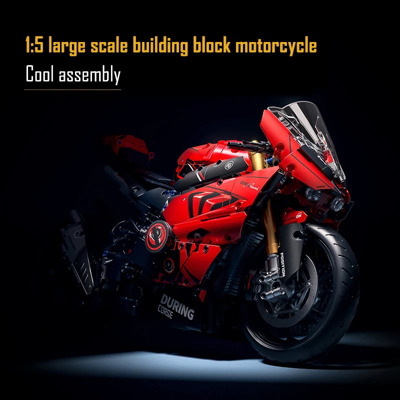ToylinX 1:5 Motorcycle Building Set, 2024 Pieces