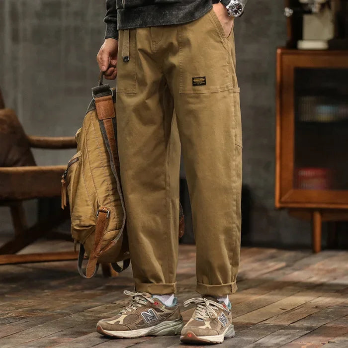 HIQOR Men's Relaxed Cargo Pants – Vintage Safari Style