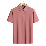 Men's Breathable Mesh Polo Shirt – Ice Silk Summer Top