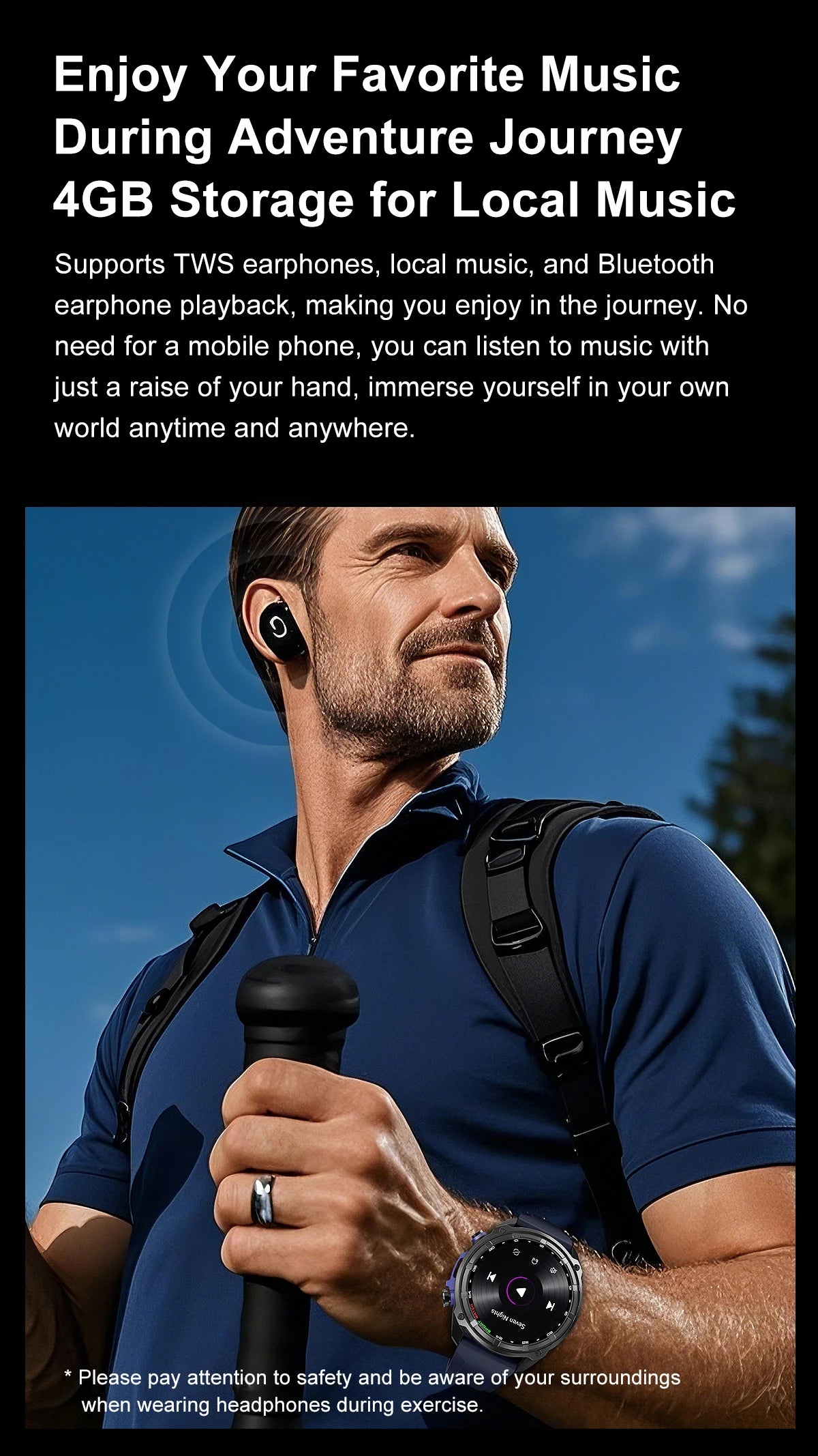 GPS Adventure Smartwatch – Sapphire Edition
